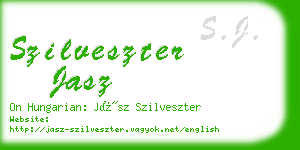 szilveszter jasz business card